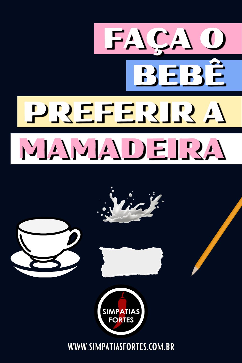 SImpatia para desmame do bebê - pinterest