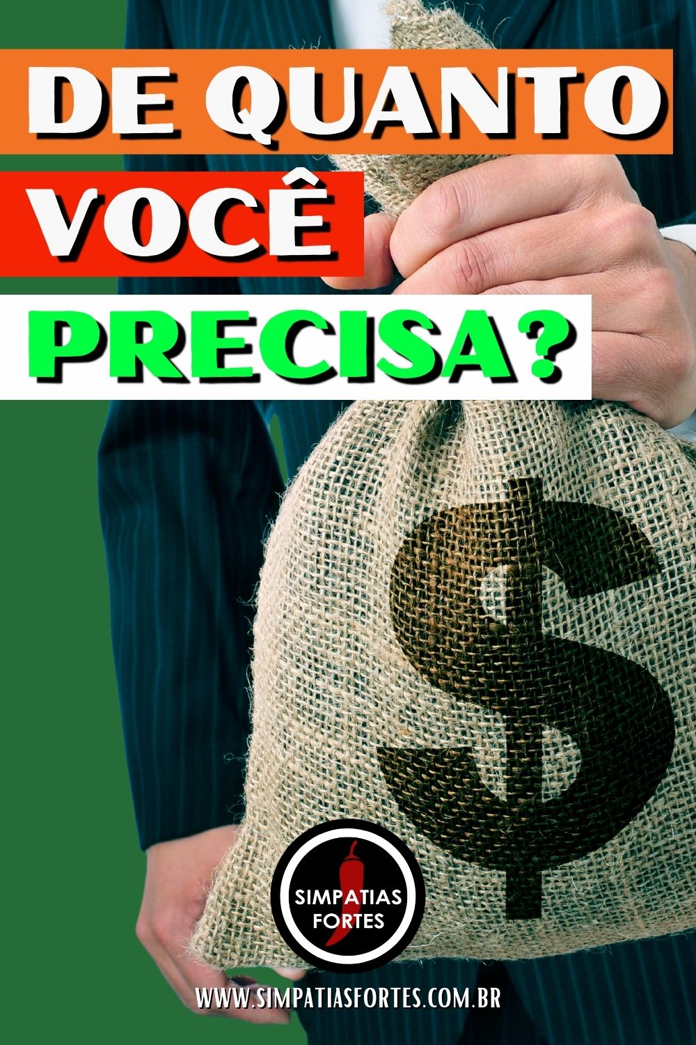 De quanto você precisa (Pinterest)