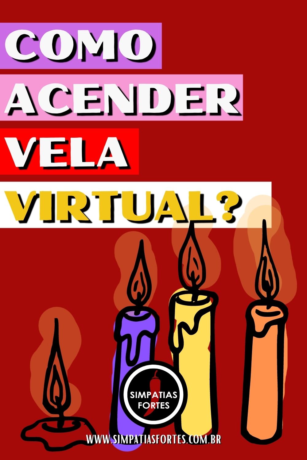 Como acender vela virtual - Pinterest