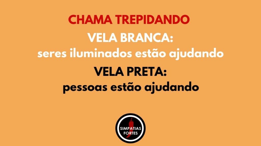 Significado da chama da vela trepidando