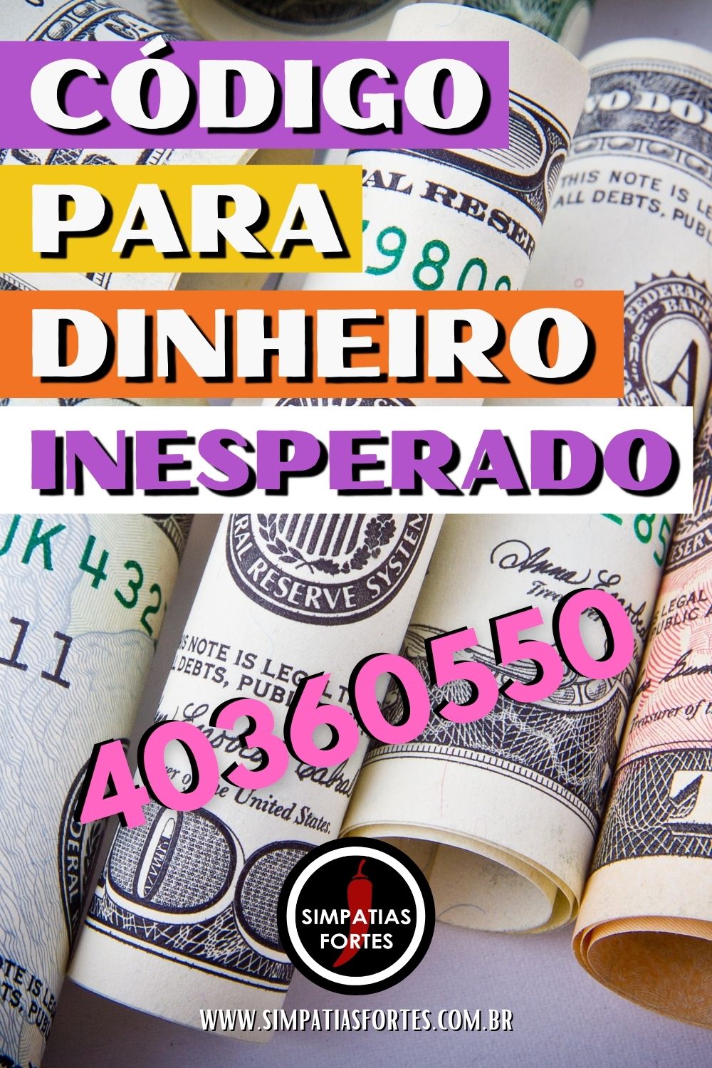 Código para dinheiro inesperado