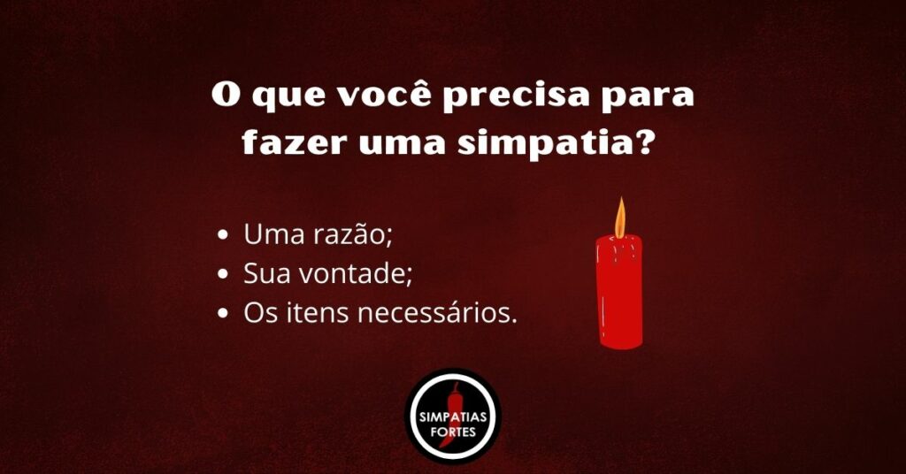 Como fazer simpatia