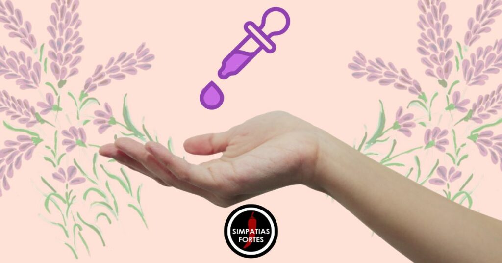 Simpatia para cólicas de bebê - Pingue óleo essencial de lavanda na sua mão dominante