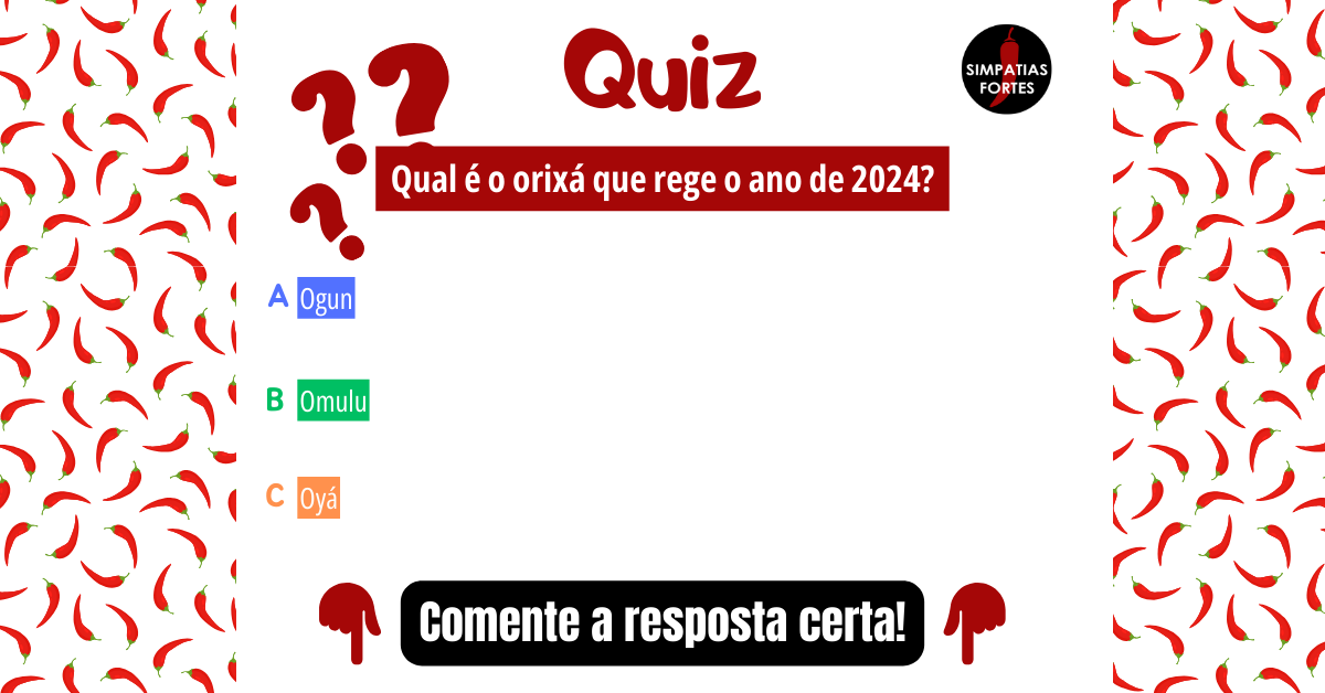 Qual é o orixá que rege o ano de 2024?