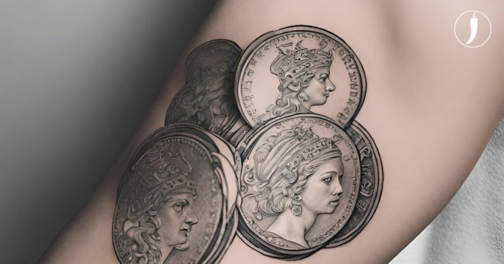 Tatuagens da sorte - Moedas