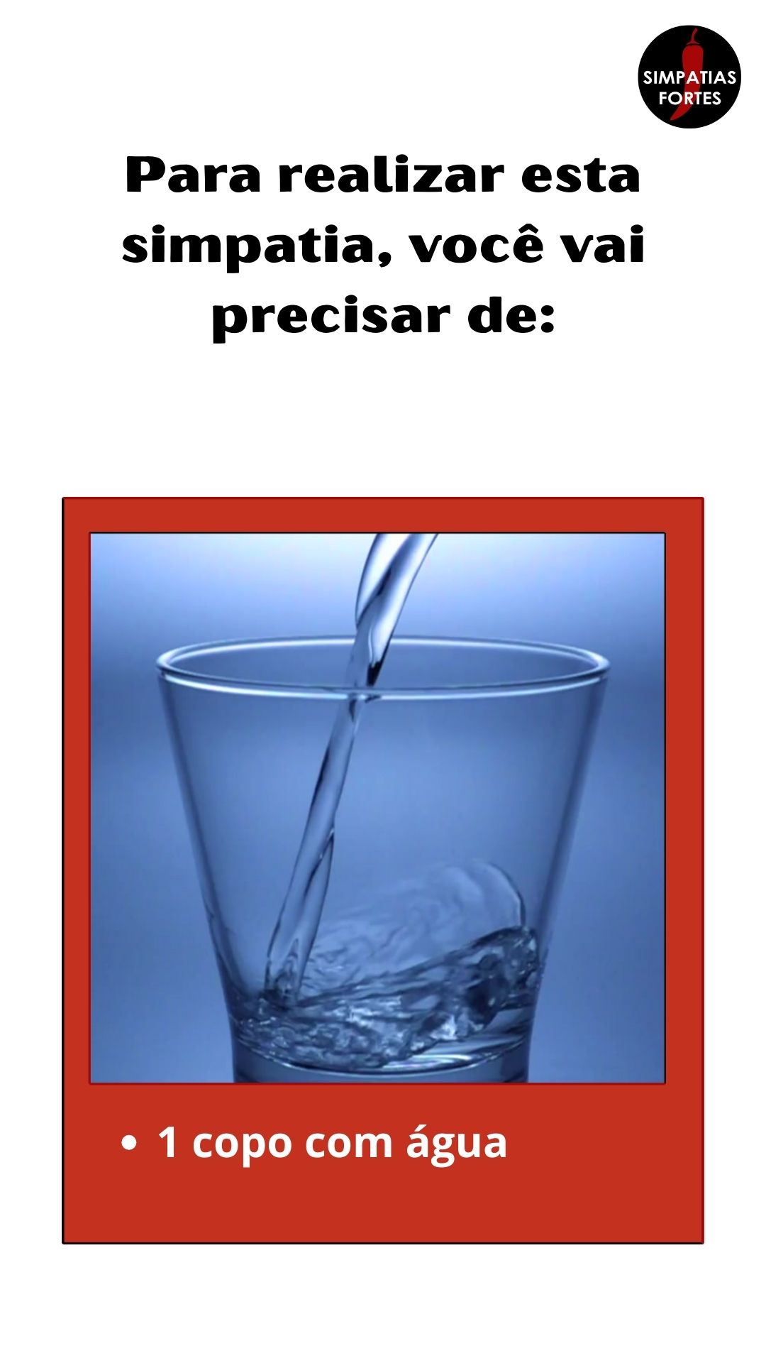 Simpatia para vizinho se mudar em 24 horas - copo com água