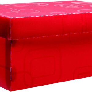 Caixa Organizadora Top Fine para Sapato, 28x17x20 cm, Vermelho, Dello